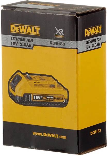 Аккумулятор DeWALT DCB183-XJ Li-Ion 18 В 2 А·ч
