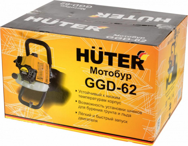 Мотобур Huter GGD-62, 3.2 л.с.
